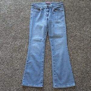 Levi's 518 Super Low Bootcut Flare Jeans Size 9 Junior Light Wash